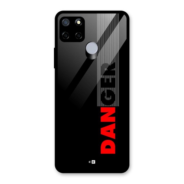 Vertical Danger Glass Back Case for Realme C15