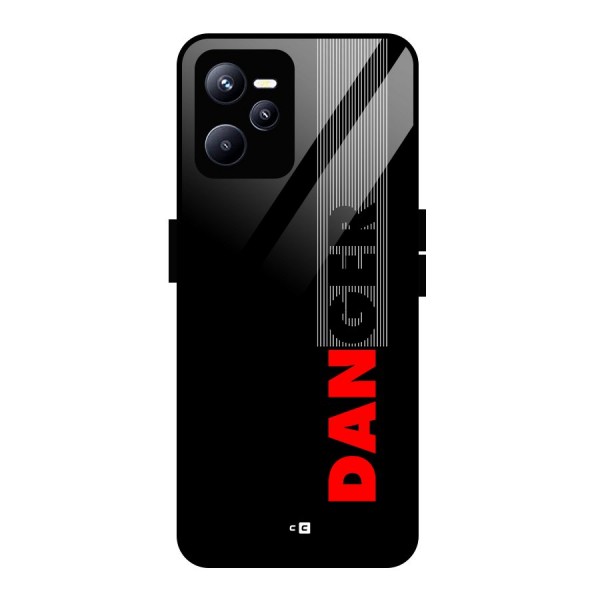 Vertical Danger Glass Back Case for Realme C35