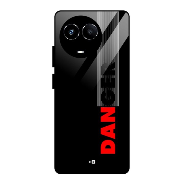 Vertical Danger Glass Back Case for Realme Narzo 60X