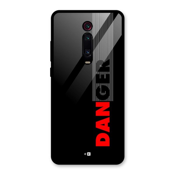 Vertical Danger Glass Back Case for Redmi K20 Pro