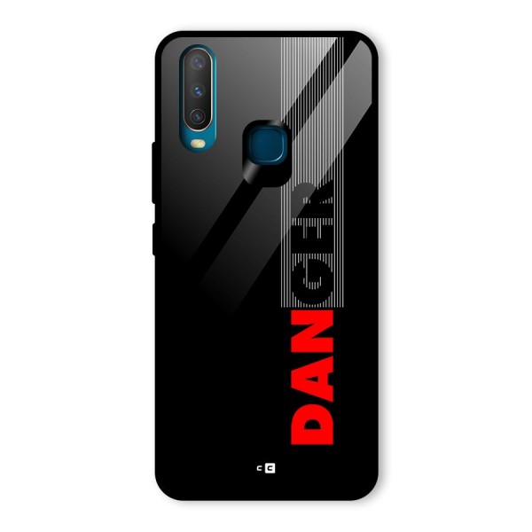 Vertical Danger Glass Back Case for Vivo U10