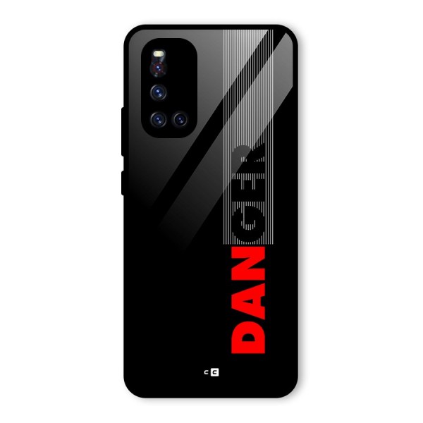 Vertical Danger Glass Back Case for Vivo V19