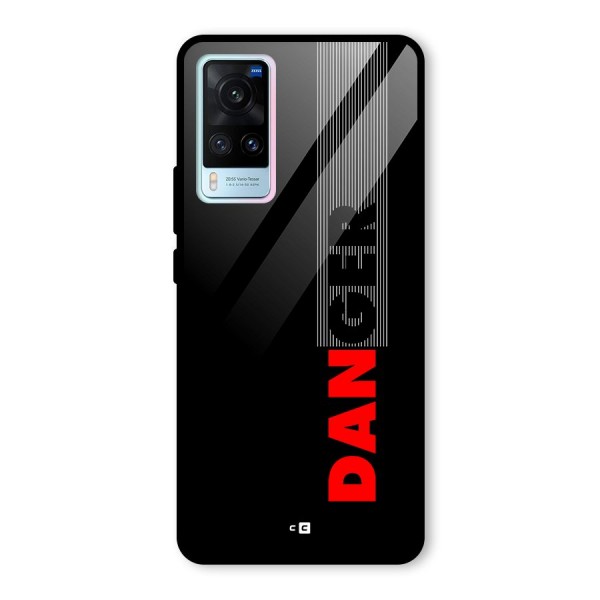 Vertical Danger Glass Back Case for Vivo X60