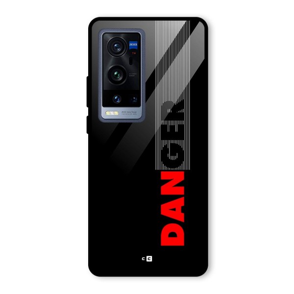 Vertical Danger Glass Back Case for Vivo X60 Pro Plus