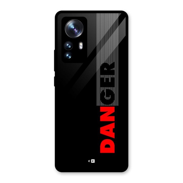 Vertical Danger Glass Back Case for Xiaomi 12 Pro