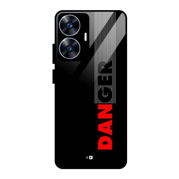 Vertical Danger Glass Back Case for realme C55