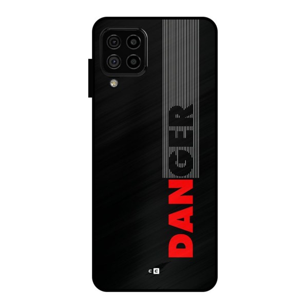 Vertical Danger Metal Back Case for Galaxy A22 4G