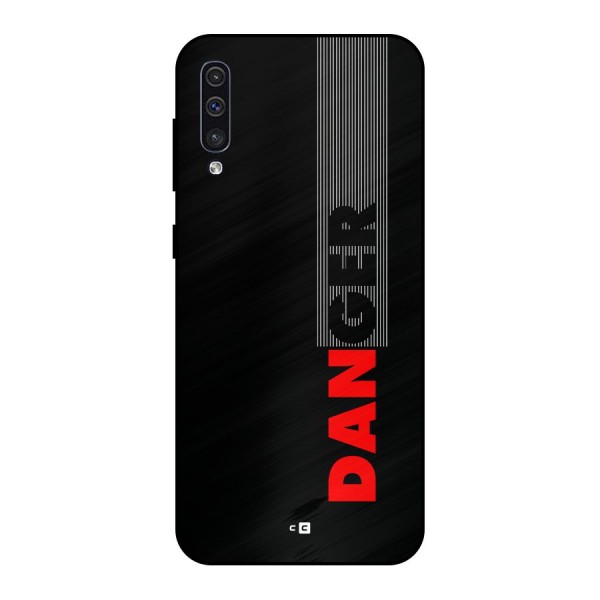 Vertical Danger Metal Back Case for Galaxy A30s