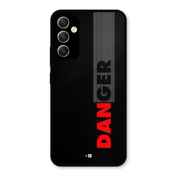 Vertical Danger Metal Back Case for Galaxy A34