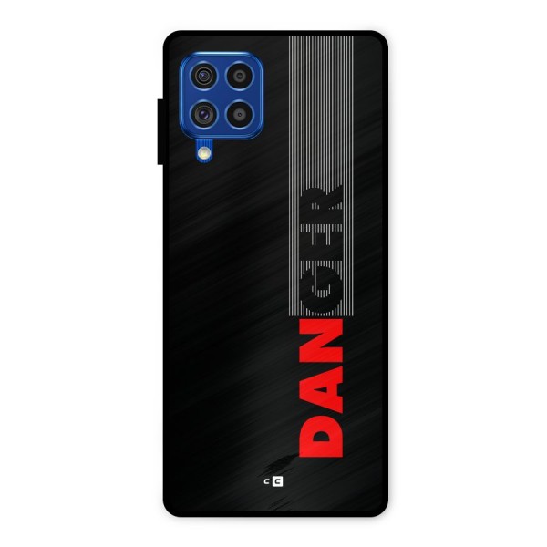 Vertical Danger Metal Back Case for Galaxy F62