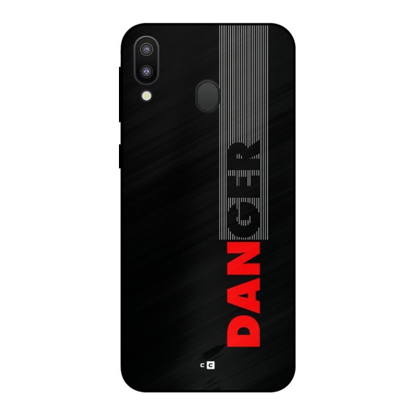 Vertical Danger Metal Back Case for Galaxy M20