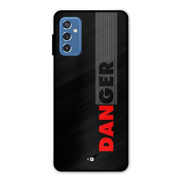 Vertical Danger Metal Back Case for Galaxy M52 5G