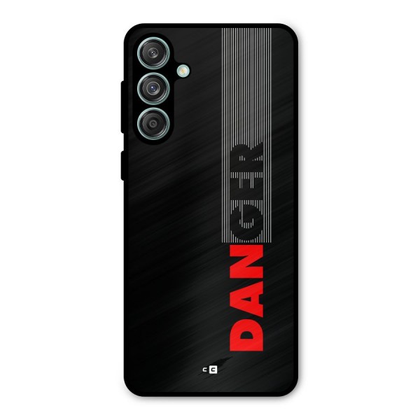 Vertical Danger Metal Back Case for Galaxy M55 5G