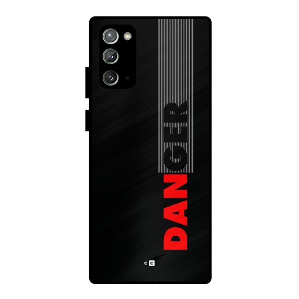 Vertical Danger Metal Back Case for Galaxy Note 20