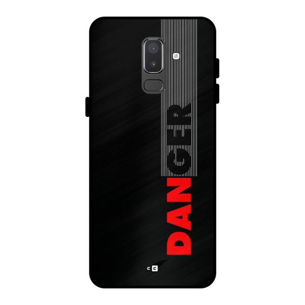 Vertical Danger Metal Back Case for Galaxy On8 (2018)