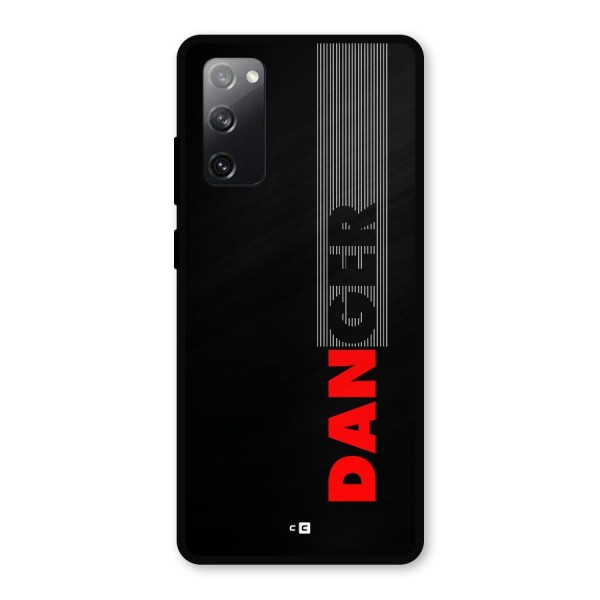 Vertical Danger Metal Back Case for Galaxy S20 FE