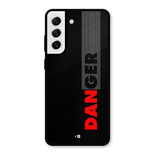 Vertical Danger Metal Back Case for Galaxy S21 FE 5G