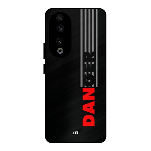 Vertical Danger Metal Back Case for Honor 90