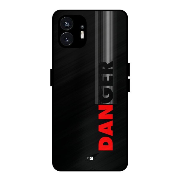 Vertical Danger Metal Back Case for Nothing Phone 2