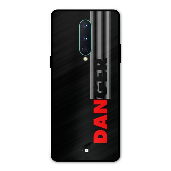 Vertical Danger Metal Back Case for OnePlus 8