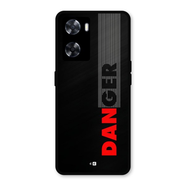 Vertical Danger Metal Back Case for OnePlus Nord N20 SE