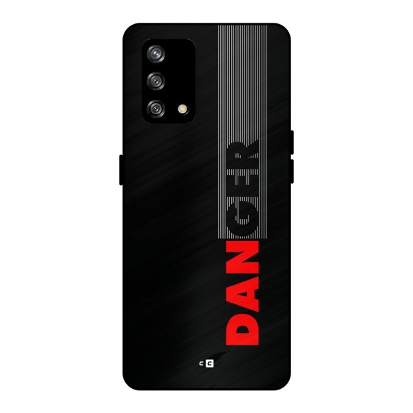 Vertical Danger Metal Back Case for Oppo F19s