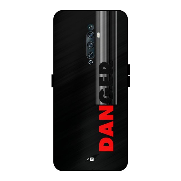 Vertical Danger Metal Back Case for Oppo Reno2 F