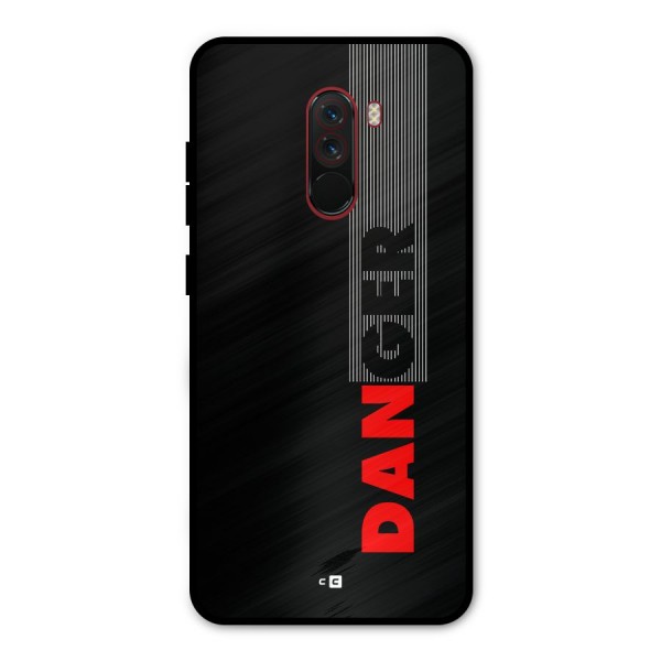 Vertical Danger Metal Back Case for Poco F1