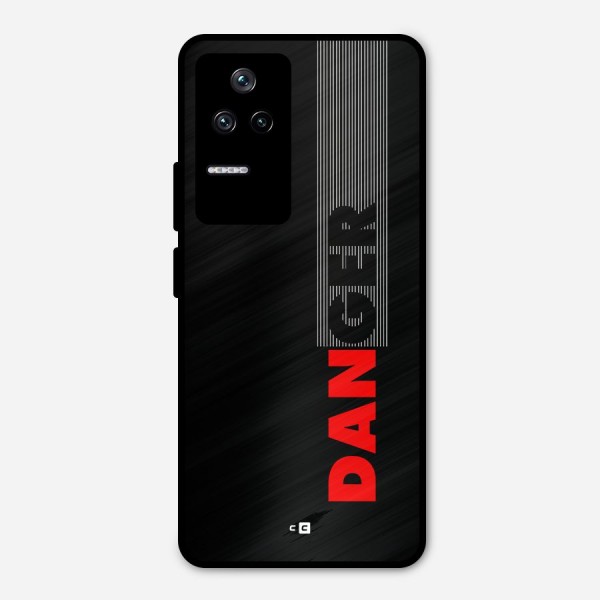 Vertical Danger Metal Back Case for Poco F4 5G