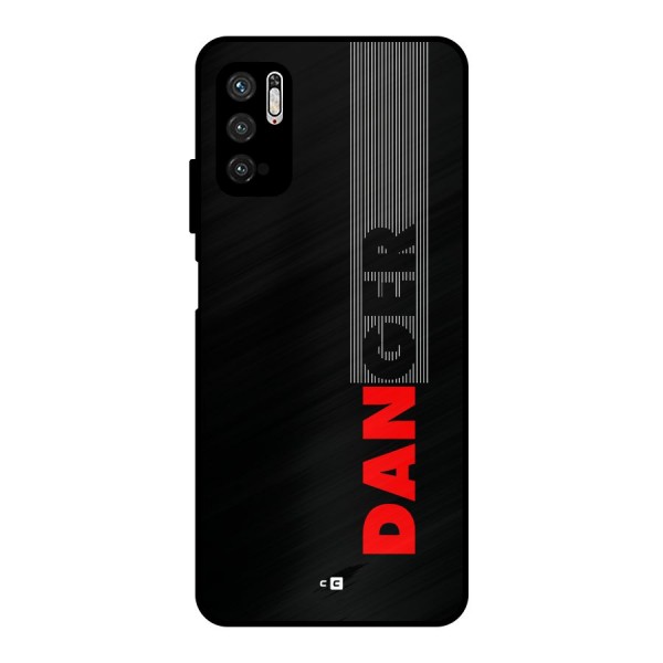 Vertical Danger Metal Back Case for Poco M3 Pro 5G