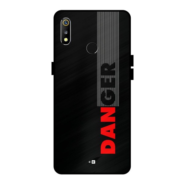 Vertical Danger Metal Back Case for Realme 3