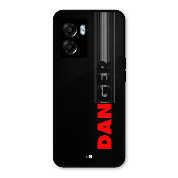 Vertical Danger Metal Back Case for Realme Narzo 50 5G