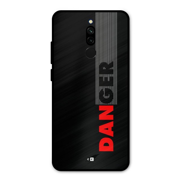 Vertical Danger Metal Back Case for Redmi 8