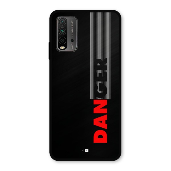 Vertical Danger Metal Back Case for Redmi 9 Power