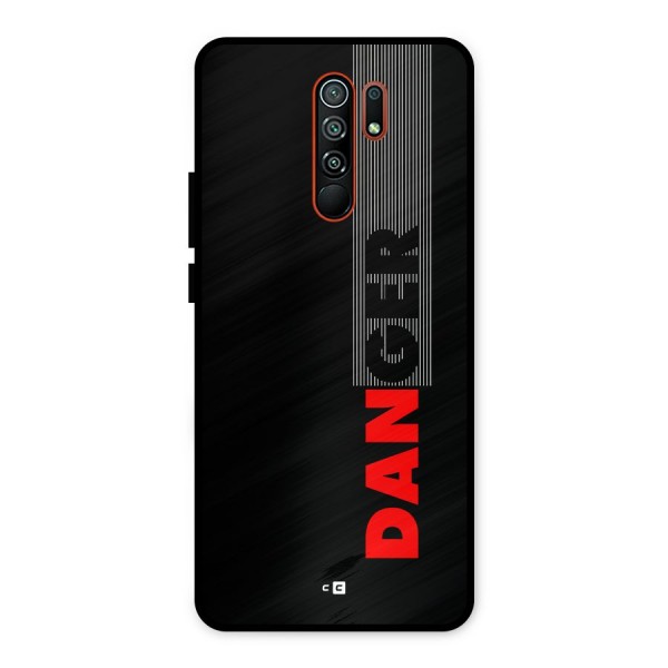 Vertical Danger Metal Back Case for Redmi 9 Prime