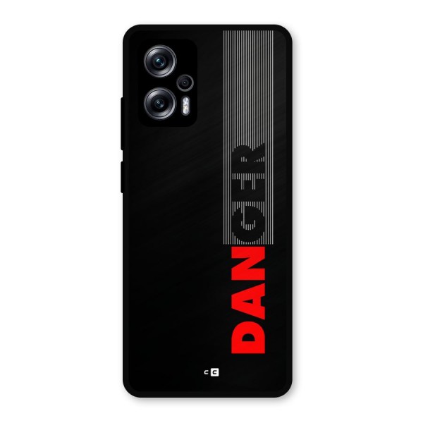 Vertical Danger Metal Back Case for Redmi K50i