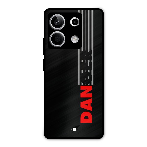 Vertical Danger Metal Back Case for Redmi Note 13 5G