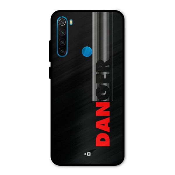 Vertical Danger Metal Back Case for Redmi Note 8