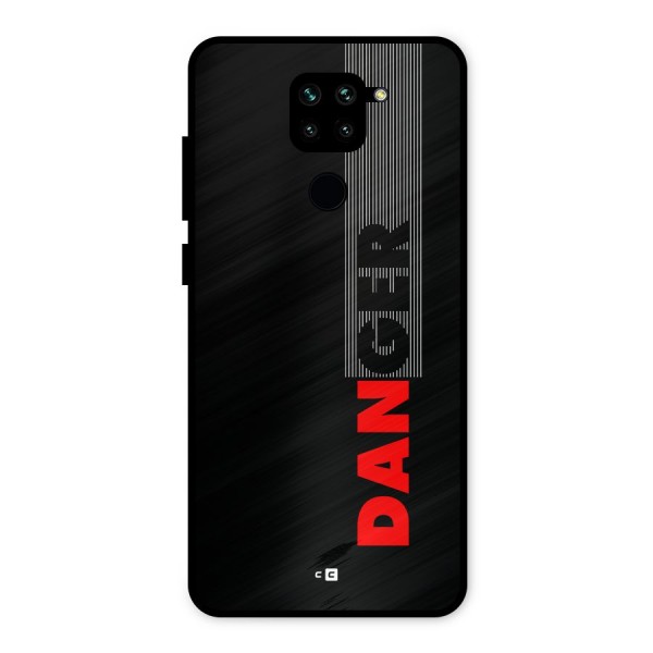 Vertical Danger Metal Back Case for Redmi Note 9