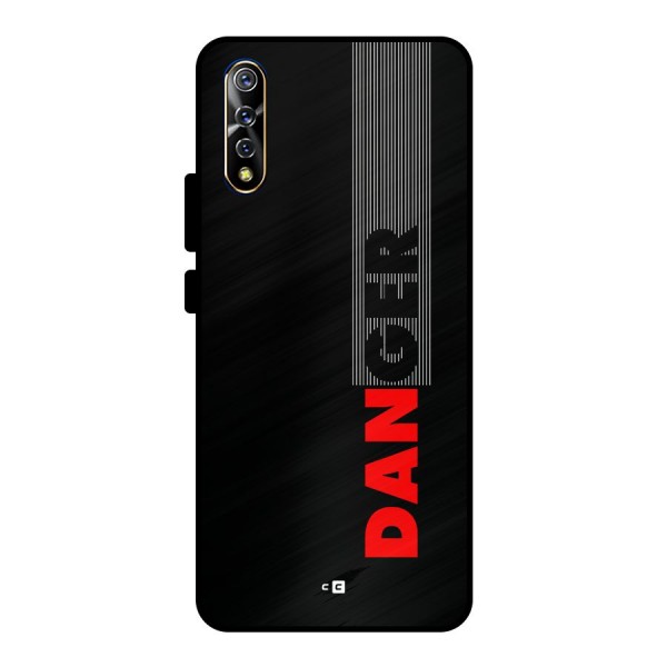 Vertical Danger Metal Back Case for Vivo S1