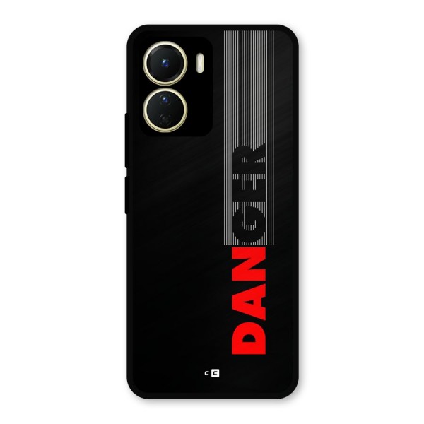 Vertical Danger Metal Back Case for Vivo T2x