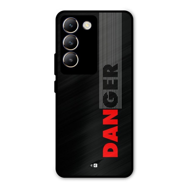 Vertical Danger Metal Back Case for Vivo T3 5G