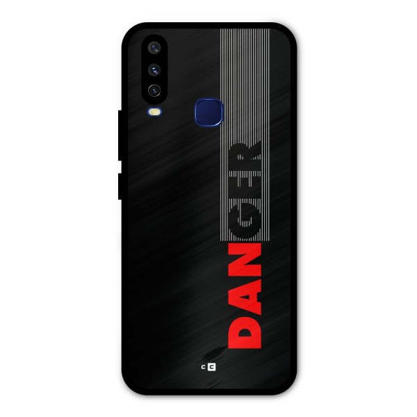 Vertical Danger Metal Back Case for Vivo U10