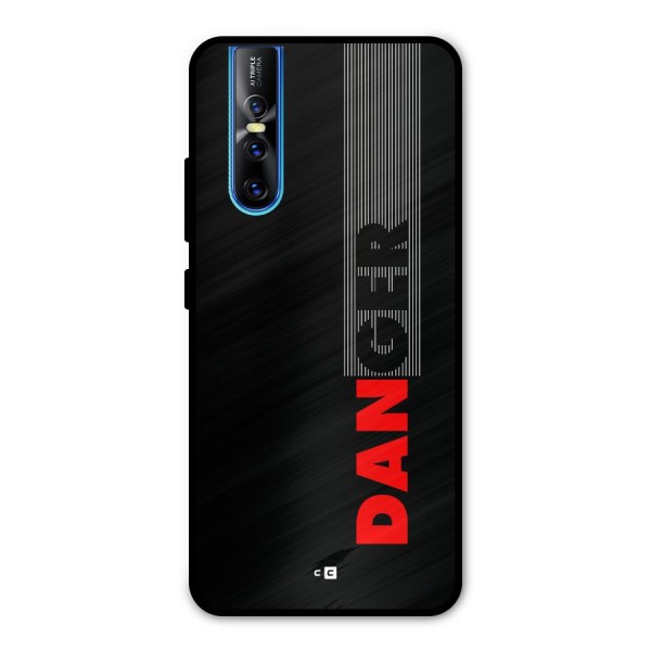 Vertical Danger Metal Back Case for Vivo V15 Pro