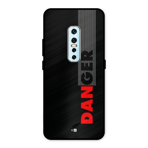 Vertical Danger Metal Back Case for Vivo V17 Pro