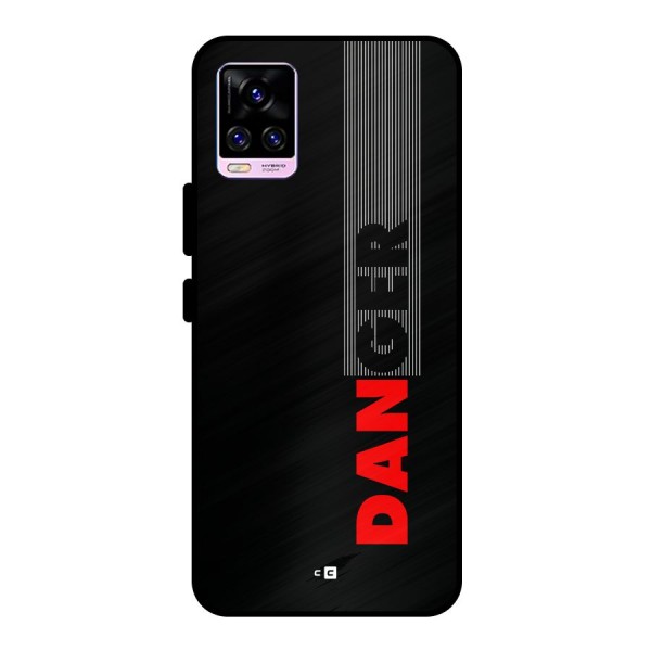 Vertical Danger Metal Back Case for Vivo V20 Pro