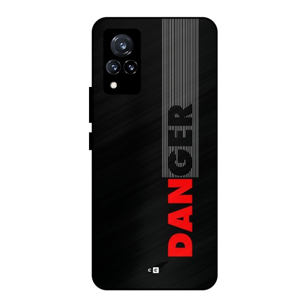 Vertical Danger Metal Back Case for Vivo V21 5G