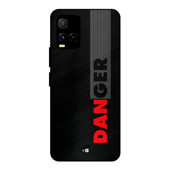 Vertical Danger Metal Back Case for Vivo Y21