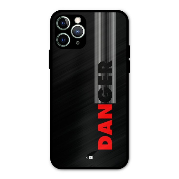 Vertical Danger Metal Back Case for iPhone 11 Pro Max