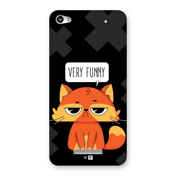 Very Funny Cat Back Case for Canvas Hue 2 A316